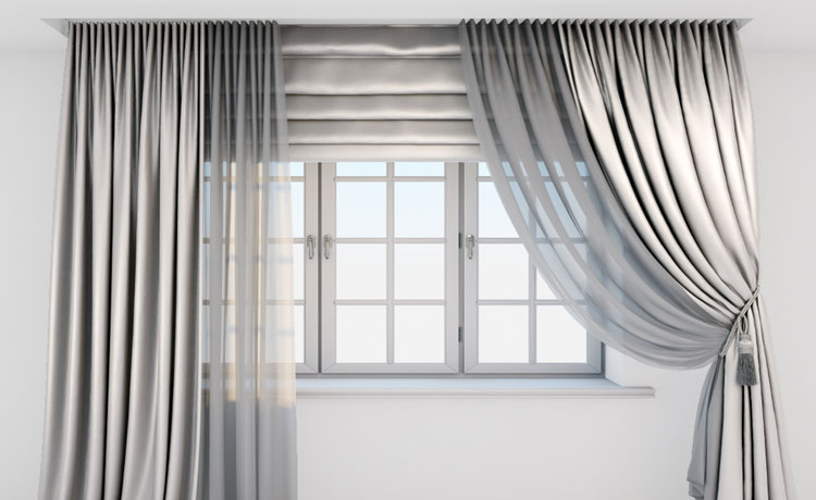 Best Window Treatment With Silk Curtains Dubai